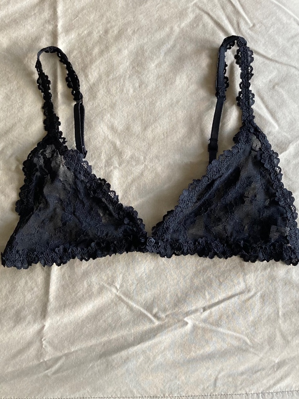 Skims Stretch Lace Triangle Bralette - NWOT (Size Large)
